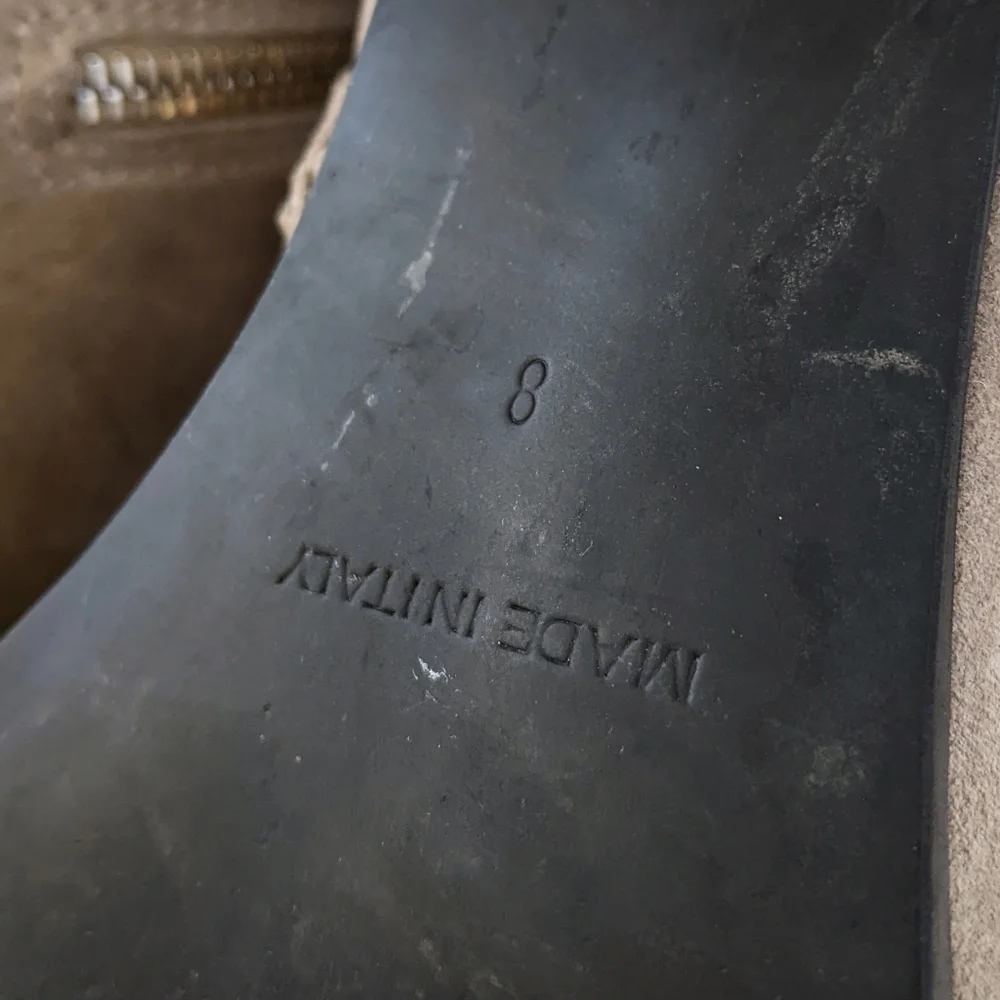 Everlane The Boss Gray Suede Leather Boots | Size 8 - Picture 11 of 11